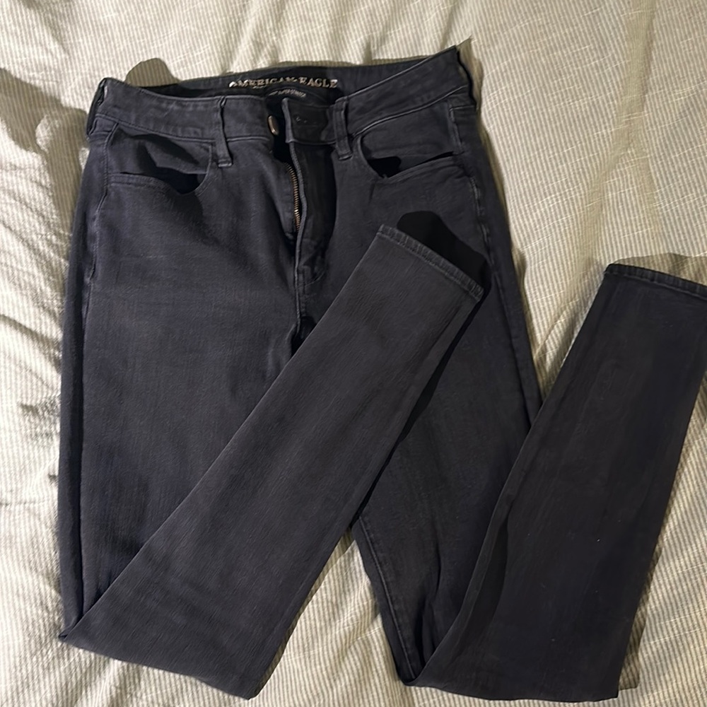 American eagle high rise black jegging